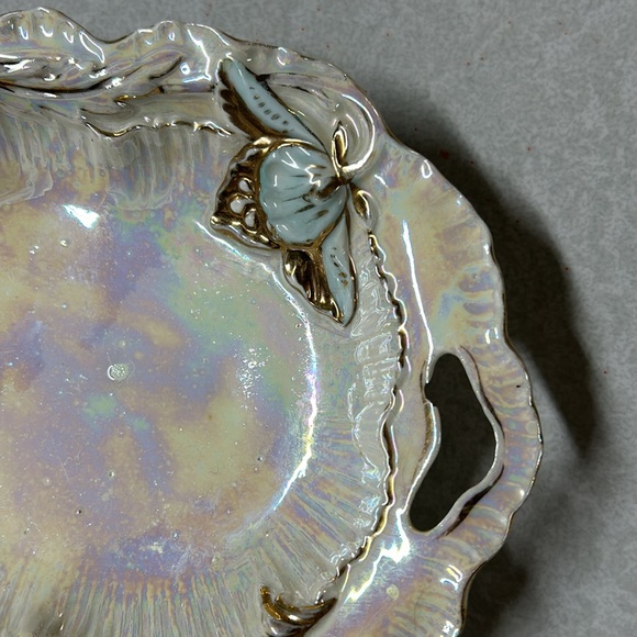 Vintage Mother of Pearl and Gold Dish - Picture 3 of 11